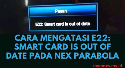 Cara Mengatasi E22 Smart Card is Out 